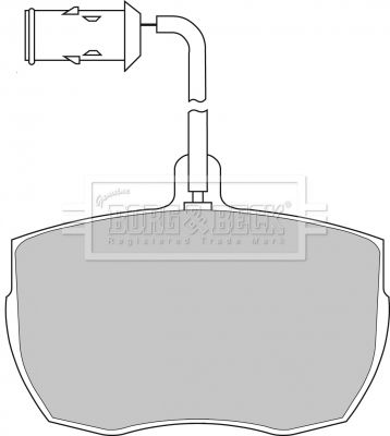 BORG & BECK Комплект тормозных колодок, дисковый тормоз BBP1026